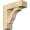 Ekena Millwork Balboa Block Rough Sawn Bracket w/ Offset Brace, Douglas Fir, 6"W x 18"D x 18"H BKT0604X18X18BOA05RDF - alternate 1
